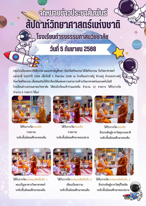 แข่งขันทักษะวันวิทยาศาสตร์ ประจำปีการศึกษา 2568